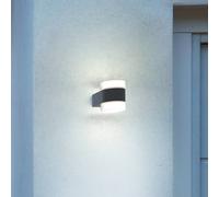 Aplique LED para exterior OSRAM ENDURA STYLE PUCK, gris oscuro, IP44