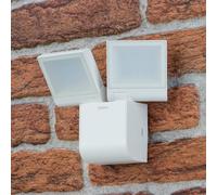 Aplique LED para exterior Theben theLeda S17-100L, blanco, 2 luces.