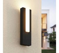 Aplique LED para exterior Virgalia de Lucande, 31 cm, antracita, IP65