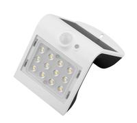 Aplique led solar blanco con sensor 2 w