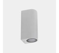 Aplique LEDS-C4 para exterior Eko Double, blanco, ancho 7 cm, aluminio