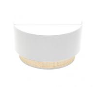 Aplique modelo kandy pantalla de tela blanca fabrilamp