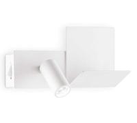Aplique moderno Komodo-1, metal blanco, LED de 4,5W, 3000K, luz cálida