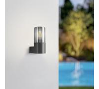 Aplique para exterior EGLO CROPANI, negro/gris, 20 cm, 1 x E27, IP54