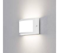 Aplique para exterior EGLO POGGIARELLO, blanco, plano, 22 cm, IP54