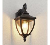 Lindby aplique de pared exterior en negro, oro, lámpara