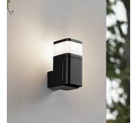 Aplique para exterior Lindby Teyon, con enchufe, negro, IP44 G9