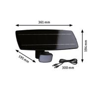 Aplique para exterior Paulmann Smart Solar Flotas, antracita, IP65