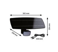 Aplique para exterior solar Paulmann Flotas, color antracita, con sensor, IP65