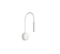 Aplique pared aluminio color blanco serie madrazo 6.3cm