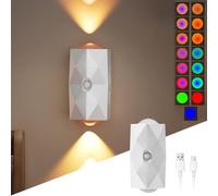 Aplique Pared con Sensor de Movimiento, Mini Luz Nocturna LED de Color