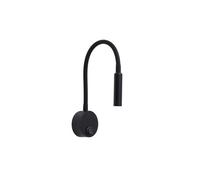 Aplique pared metal color negro serie madrazo 6.3cm