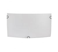 Aplique rectangular ayla 1xe27 blanco 25x12,5x7 cm