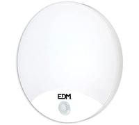 Aplique redondo exterior led 15w 1250lm 6400k ip54 Ø25x4,9mm con sens