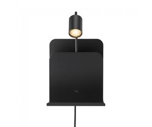 Aplique revistero con usb y repisa roomi marca nordlux