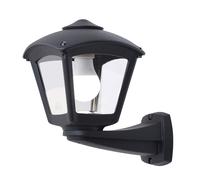 Aplique roby 1xe27 ip55 l.20xan.26xal.27,5cm resina negra