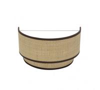 Aplique roque 1xe27 natural/marron 17x30x15 cm