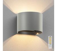 Aplique RUNEL para exterior gris IP65 Up & Downlight + lámpara LED 501lm
