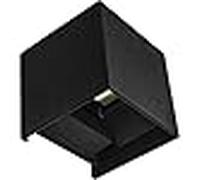 Aplique sever ip54 2x3w led 560lm 6000k l.10xan.10xal.10cm negro