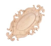 Aplique sin Pintar Europea de Madera Tallada para Puertas y Muebles | Decoración Natural Beige, Uso en Armarios y Paredes, Fácil de Pintar, Estilo Creativo