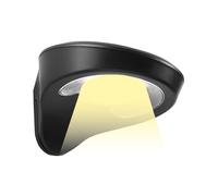 aplique solar 2w 200lm 6500k con sensor color negro edm