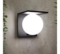 Aplique solar para exterior Clario (L x An x Al: 13 x 15,2 x 13,7 cm)