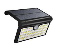 Aplique solar para exterior Neus (3,5 W, L x An x Al: 2,5 mm x 11,1 cm x 17 cm, Negro, IP44, 380 lm)