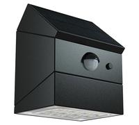 Aplique solar para exterior Rubix (2,5 W, Blanco neutro, Negro, Temperatura del color: 3.000 K - 6.000 K, Orientable 180°)