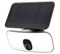 Aplique solar para exterior Seyla (3,5 W, Blanco neutro, Negro)