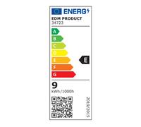 aplique superficie led oval rejilla exterior 9w 1.066lm ip65 4000k 11,8x21,2x9cm
