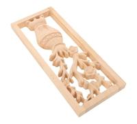 Aplique Tallado de Madera Beige para Camas y Armarios, Decoración