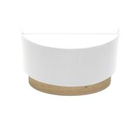 Aplique tatiana 1xe27 blanco-madera clara 17x30x15 cm