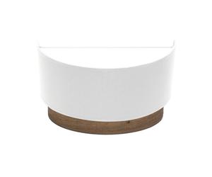 Aplique tatiana fabrilamp blanco y madera oscura con 1xe27, pantalla t