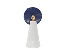 Aplique vintage pequeño de colores POP Azul Blanco