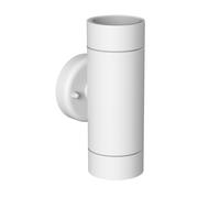 Aplique WEDO para exterior acero inoxidable blanco IP44 dos luces arriba y abajo