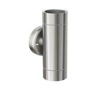 Aplique WEDO para exterior cromo mate acero inoxidable IP44 Up & Downlight