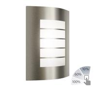 Aplique ZYNO para exterior IP44 acero inoxidable in 27 LED máx. 1020lm
