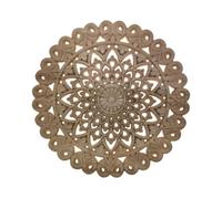 Apliques Para Muebles 2 Paneles Decorativos Redondos De Chapa De Madera Maciza Tallada Con Diseño Floral Calado Para Decoración De Pared 15 X 15cm