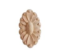 Apliques Tallada 10 Parches Ovalados Tallados Con Motivos Florales Para Puertas De Armarios Estilo Europeo Accesorios Artesanales 4 X 6cm