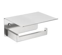 APLusee Soporte de Papel higiénico de níquel Cepillado con Estante para teléfono, Soporte de Rollo de Papel higiénico de Acero Inoxidable 304, dispensador de Rollos de Papel de baño montado en la