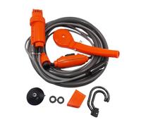 APLVFFZH Ducha para Coche Portátil con de 2m Cabezal de Ducha Manual para Baño en Exteriores Set Eléctrico para Vehículos Ducha para Mascotas Adecuada, Naranja