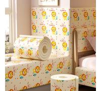APMOE Estampados de Animales Protector Pared Cama Niños, 200 cm Acolchado Pared Anticolisión, Multiusos Protector Espuma de Bordes Autoadhesivos Tatami, Paneles Decorativos