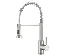 APPASO Grifo de cocina, grifo mezclador de fregadero de cocina con rociador extraíble, grifo mezclador de cocina giratorio de 360° con 2 modos