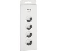 Apple AirTag 2.ª generación, Pack de 4, Plata y Blanco