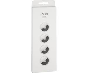 Apple AirTag 2.ª generación, Pack de 4, Plata y Blanco