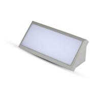 Applique LED Exterior 12W V-TAC VT-8054-N Pared IP65 Luz Cálida Gris