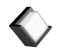 Applique LED Exterior Cuadrada 12W Pared VT-827 Luz Calda Natural Negra V-TAC