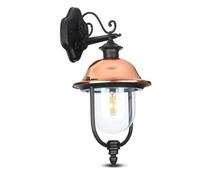 Applique LED Exterior E27 V-TAC VT-852 Pared Negro IP44
