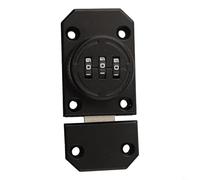 Aprilsunnyzone Cerradura de aleación de zinc sin llave de combinación de 3 dígitos ajustable para cajones y puertas de gabinete, cerradura de contraseña giratoria mecánica con instalación de tornillo