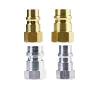 Aprilsunnyzone Kit de adaptador de puerto de aire acondicionado R134a de 4 piezas para pruebas de compatibilidad de línea de alta presión y baja presión